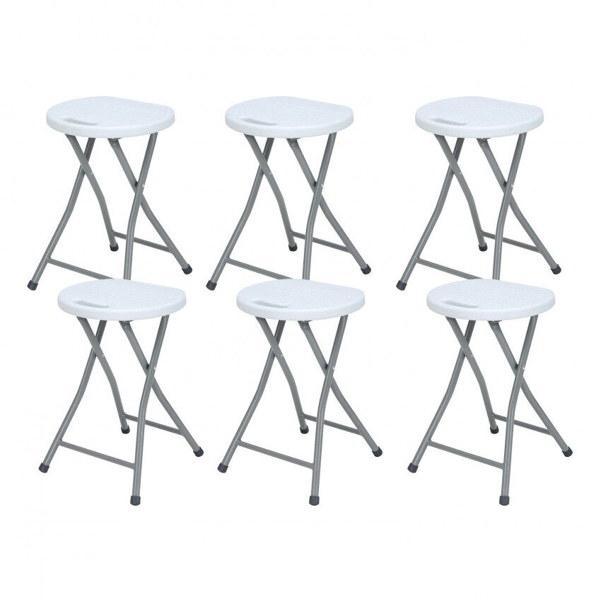 Pack 6 Taburetes Plegables de Resina 7house