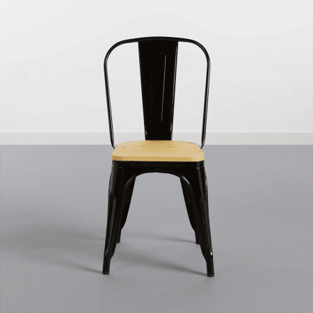Cadeira Industrial Strong com Assento de Madeira 45x54x85cm Thinia Home