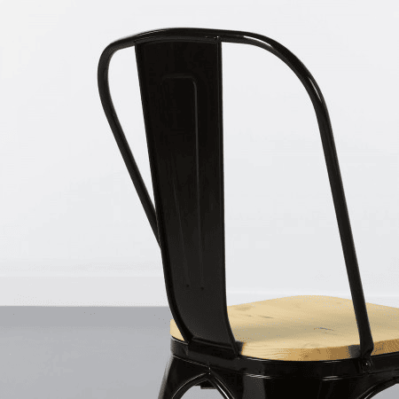 Cadeira Industrial Strong com Assento de Madeira 45x54x85cm Thinia Home