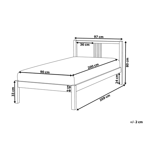 Beliani Cama Pinho VANNES Beliani Cama Pinho VANNES