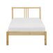 Beliani Cama Madera de pino VANNES 97x209 Beliani Cama Madera de pino VANNES 97x209 Blanco