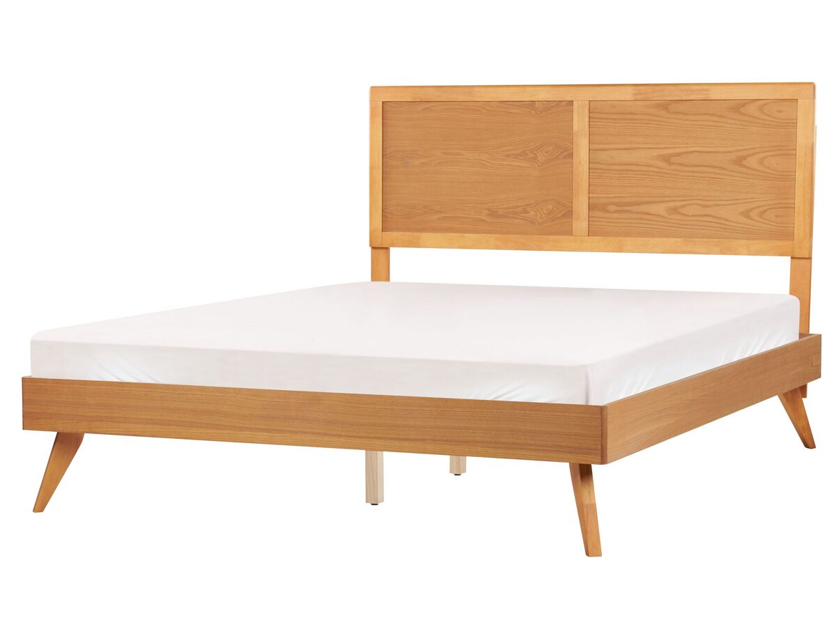 Beliani Cama MDF ISTRES 169x205 Marrón Claro