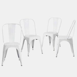 Pack 4 Cadeiras Industriais Strong 45x54x85cm Thinia Home
