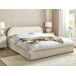 Beliani Cama con almacenaje Bouclé QUILLIEN 192x217 Beliani Cama con almacenaje Bouclé QUILLIEN 192x217 Beige