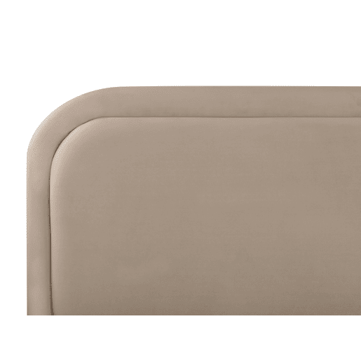 Cama Veludo SUZETTE 160 x 200 cm Creme