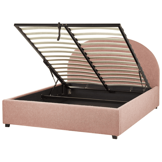 Beliani Cama baú Bouclé VAUCLUSE Beliani Cama baú Bouclé VAUCLUSE