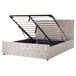 Beliani Cama con almacenaje Terciopelo AMIENS 171x217 Beliani Cama con almacenaje Terciopelo AMIENS 171x217 Beige