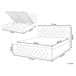 Beliani Cama con almacenaje Terciopelo AMIENS 171x217 Beliani Cama con almacenaje Terciopelo AMIENS 171x217 Beige