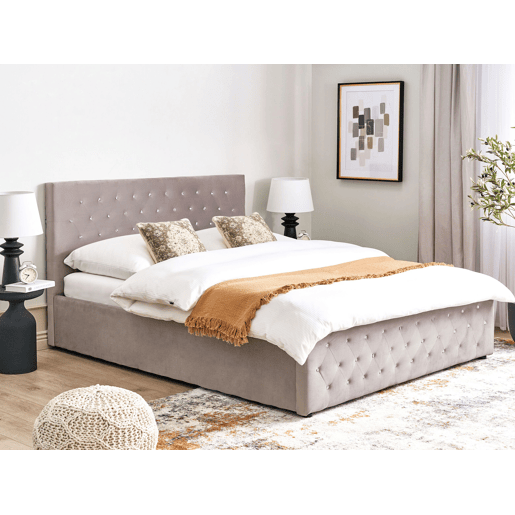 Beliani Cama baú Veludo AMIENS