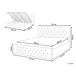 Beliani Cama con almacenaje Terciopelo AMIENS 191x217 Beliani Cama con almacenaje Terciopelo AMIENS 191x217 Beige