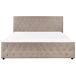 Beliani Cama con almacenaje Terciopelo AMIENS 191x217 Beliani Cama con almacenaje Terciopelo AMIENS 191x217 Beige
