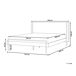 Beliani Cama MDF LIBERMONT 204x208 Beliani Cama MDF LIBERMONT 204x208 Marrón