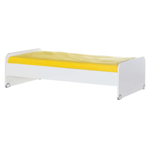 Beliche com arrumação + gaveta em aglomerado branco 182,7x252x107,8 cm