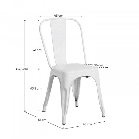 Cadeira Industrial Strong 45x54x85cm Thinia Home