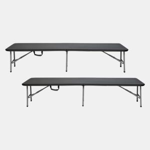 Pack de 2 bancos dobráveis u200Bu200Bpara restauração 180x30x43cm Thinia Home