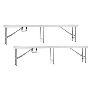 Pack 2 Bancos Dobráveis u200Bu200Bpara Restauração 180x30x43cm Thinia Home