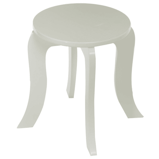 Penteadeira e banco em MDF branco 91x71,5x50,5cm