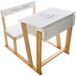 Escritorio pupitre con silla Escritorio pupitre con silla Natural/ Blanco