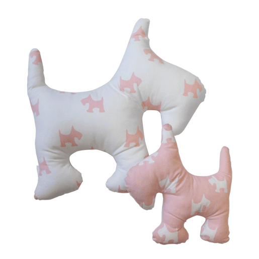Almofadas set de 2 algodão rosa 30x3050x50cm