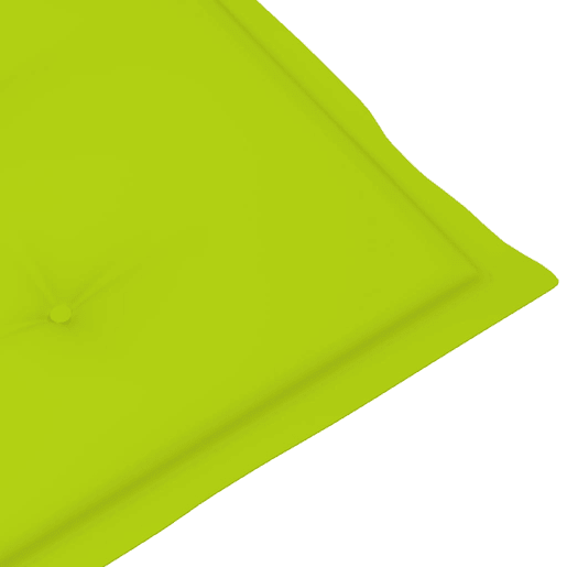 vidaXL Cadeiras de jardim almofadões verde brilhante 6 pcs teca maciça