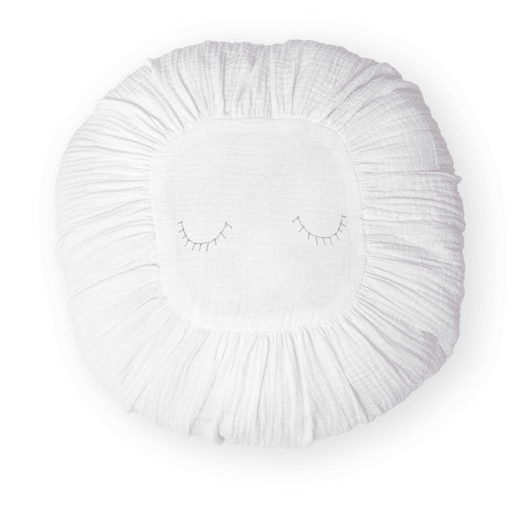 Almofada de algodão branco 11x35x35cm Almofada de algodão branco 11x35x35cm