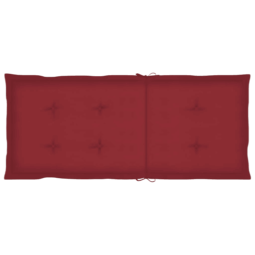 vidaXL Cadeiras jardim c almofadões vermelho tinto 4 pcs teca maciça vidaXL Cadeiras jardim c almofadões vermelho tinto 4 pcs teca maciça