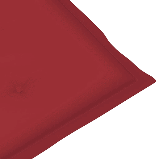 vidaXL Cadeiras jardim c almofadões vermelho tinto 4 pcs teca maciça vidaXL Cadeiras jardim c almofadões vermelho tinto 4 pcs teca maciça