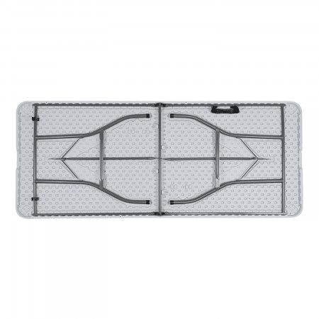 Pack de 2 mesas dobráveis u200Bu200B240cm retangulares brancas Catering Thinia Home