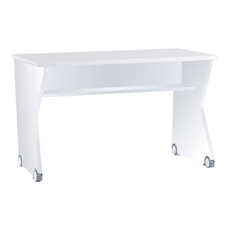 Pupitre con estante aglomerado blanco 71x116x59.5cm