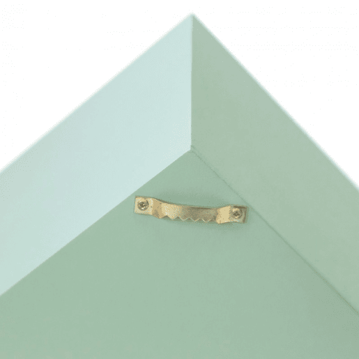 Prateleiras set de 3 MDF verde, amarelo e preto