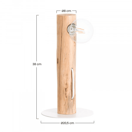 Candeeiro de mesa Natural Ink 8x8x38cm 7hSevenOn Deco