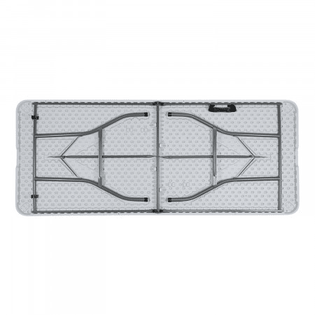 Pack de 2 mesas dobráveis u200Bu200B240cm retangulares brancas Catering 7house