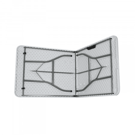 Pack de 2 mesas dobráveis u200Bu200B240cm retangulares brancas Catering 7house