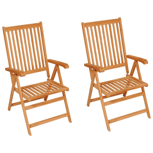 vidaXL Cadeiras de jardim c almofadões azul real 2 pcs teca maciça vidaXL Cadeiras de jardim c almofadões azul real 2 pcs teca maciça