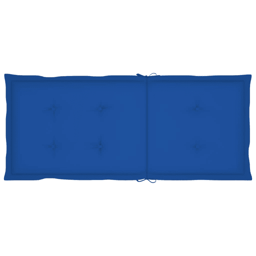 vidaXL Cadeiras de jardim c almofadões azul real 2 pcs teca maciça vidaXL Cadeiras de jardim c almofadões azul real 2 pcs teca maciça