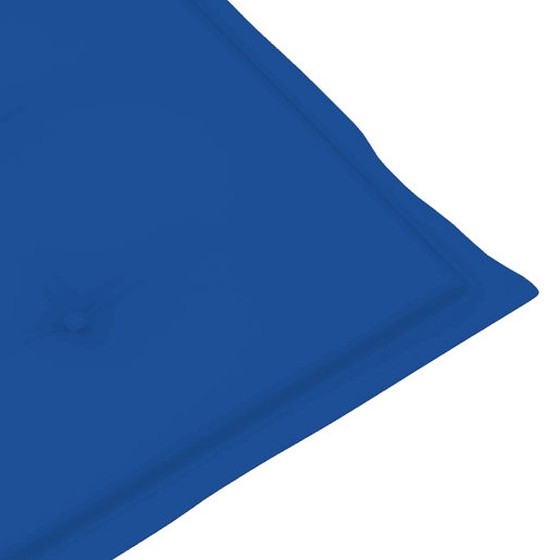 vidaXL Cadeiras de jardim c almofadões azul real 2 pcs teca maciça vidaXL Cadeiras de jardim c almofadões azul real 2 pcs teca maciça