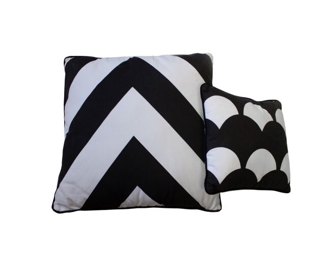 Cojines set de 2 algodón multicolor 30x30/50x50cm