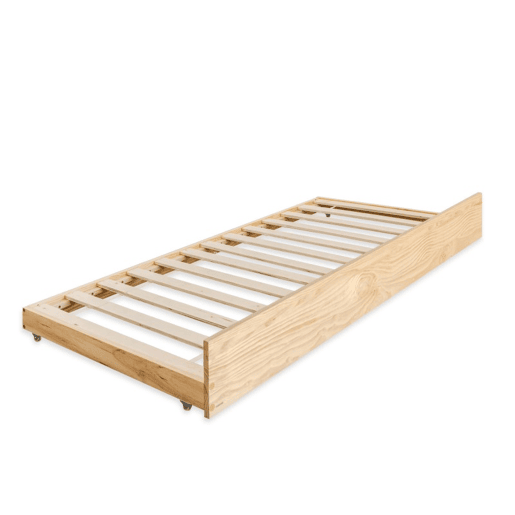 Cama casinha com grade + madeira pinho 90x190cm