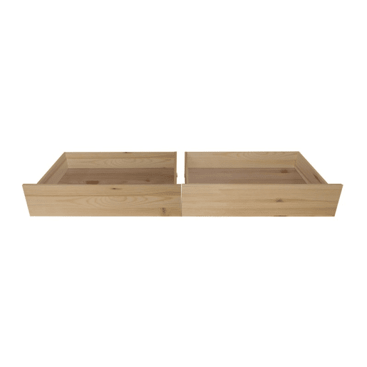 Cama casinha com grade + 2 gavetas em madeira pinho 90x190cm