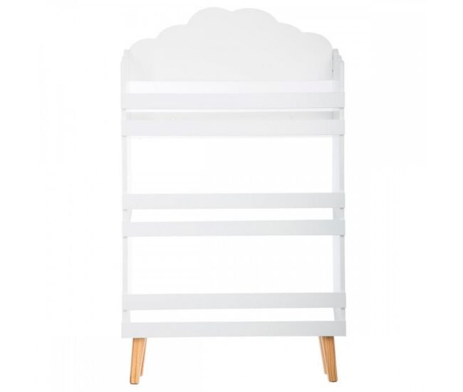 Biblioteca mdf blanco 100x58x18cm