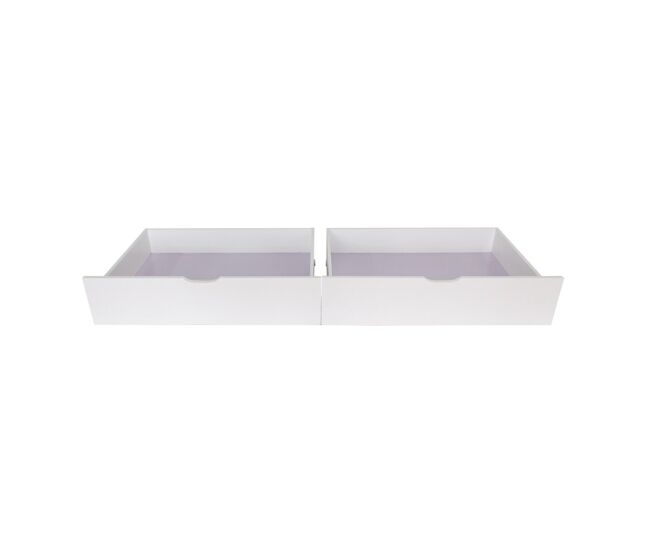 Cajones set de 2 madera blanco 21x91x90cm