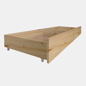Gavetas Set de 2 camas em madeira pinho 24,8x94x62cm