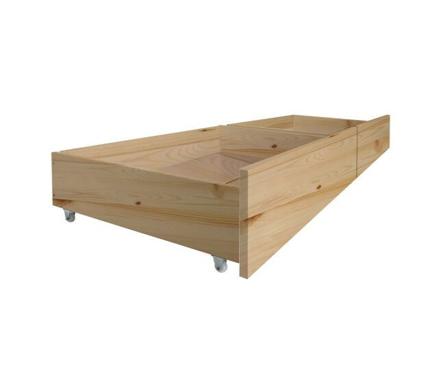 Cajones set de 2 cama madera pino 24,8x94x62cm