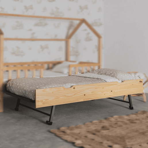 Cama elevável em madeira de pinho 90x190cm