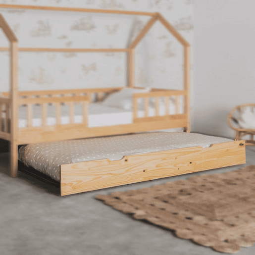 Cama elevável em madeira de pinho 90x190cm