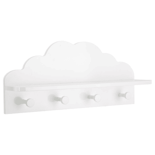 Nube suporte de 4 cabides 12x48x22cm Nube suporte de 4 cabides 12x48x22cm