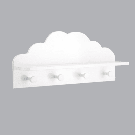 Nube suporte de 4 cabides 12x48x22cm Nube suporte de 4 cabides 12x48x22cm
