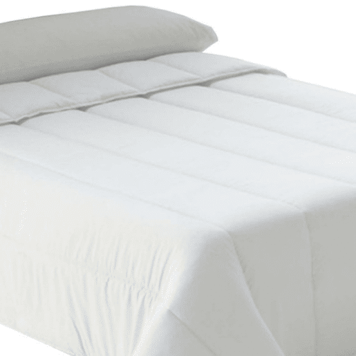 Enchimento de edredão de poliéster branco 150x220 cm
