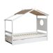 Cama cabaña + cama elevable Cama cabaña + cama elevable Blanco