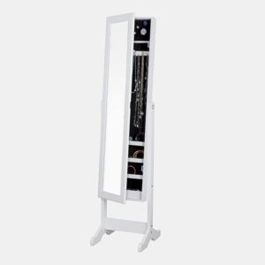 Caixa de joias com Espelho MDF branco 145x36,5x 34,5cm